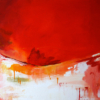 Peinture de Mireille Belle, acrylique, Variations Rouges